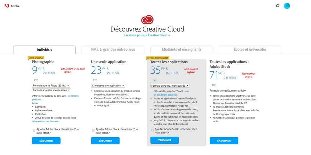 A La Decouverte D Adobe Creative Cloud En Promotion Actuellement Le Parisien