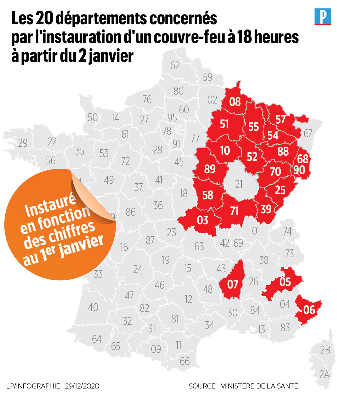 covid 19 decouvrez la carte des 20 departements ou le couvre feu pourrait etre avance a 18 heures le parisien