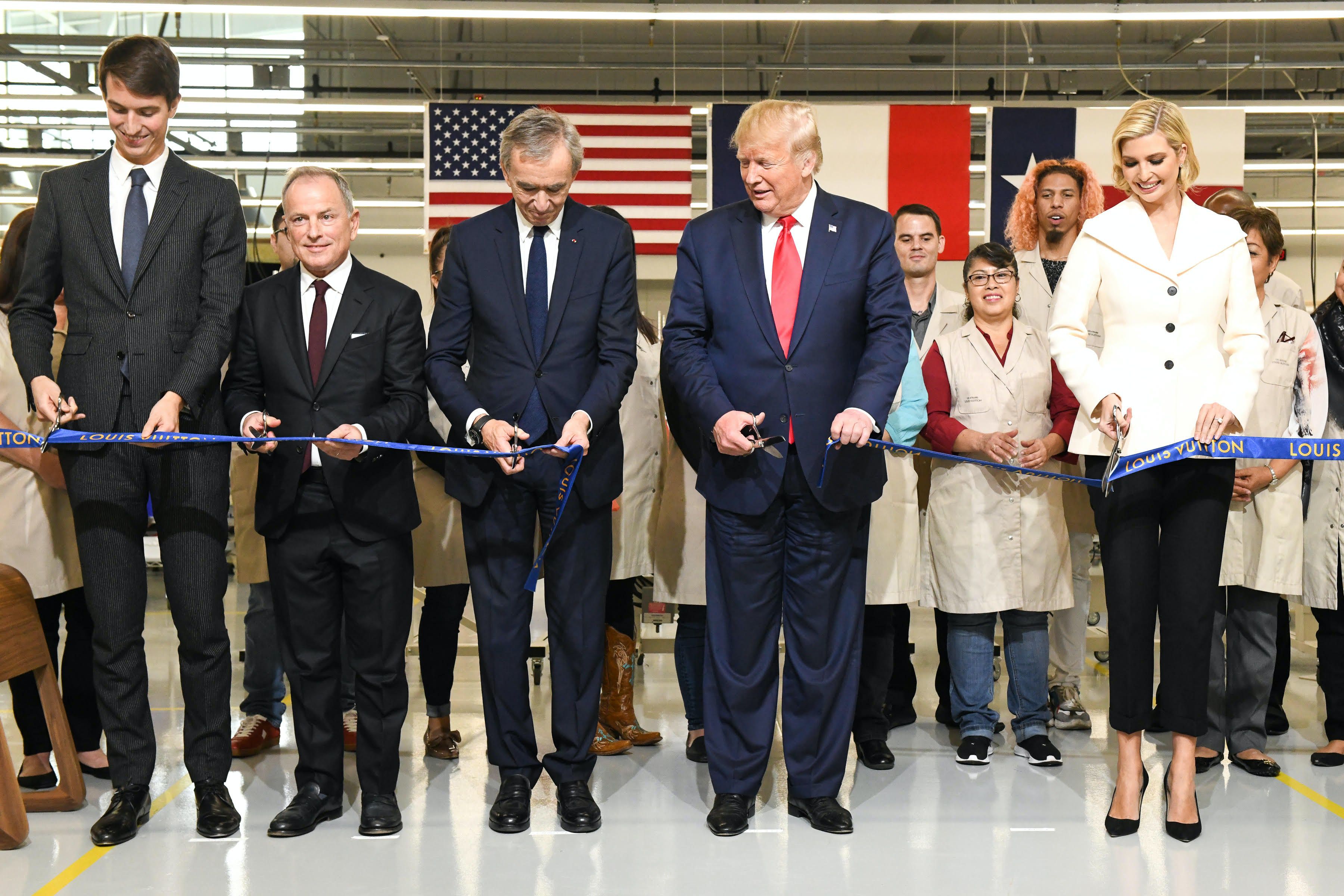 Trump visit brings the world to new Louis Vuitton workshop in