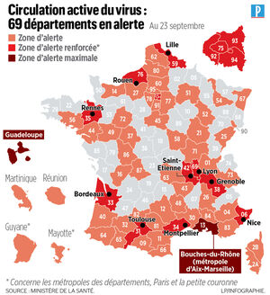 Covid 19 Alerte Renforcee Maximale La Nouvelle Carte De France De L Epidemie Le Parisien