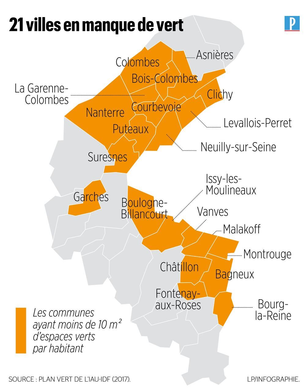 Hauts De Seine Une Carte Inedite Pour Faire Plus De Place Au Vert En Ville Le Parisien