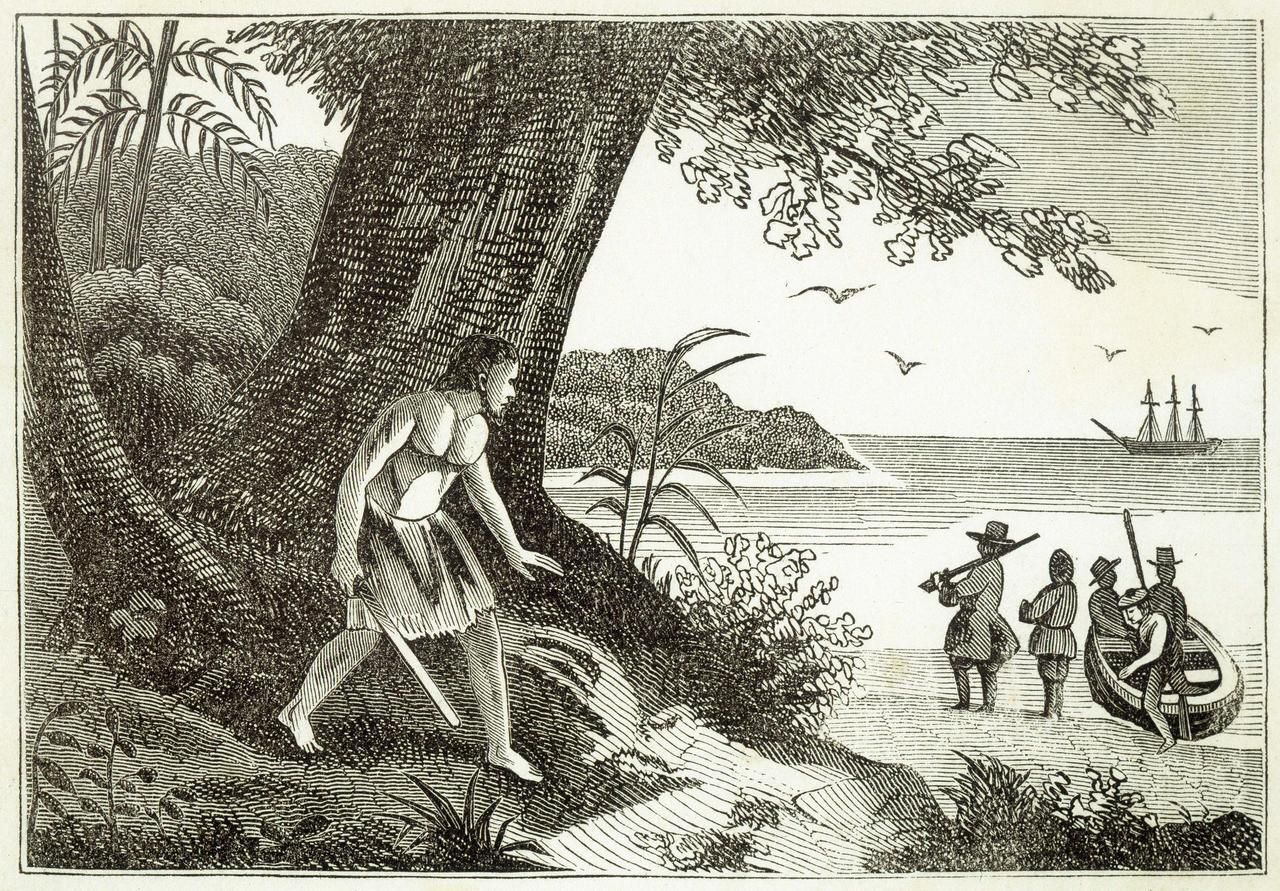 Dessin Ile De Robinson Crusoe Et Vendredi Le jour où le vrai Robinson Crusoé a quitté son île - Le Parisien
