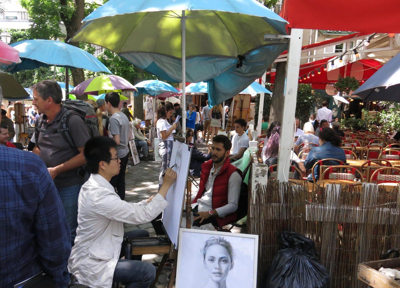 Paris Les Peintres Ne Peuvent Pas Encadrer La Future Place Du Tertre Le Parisien