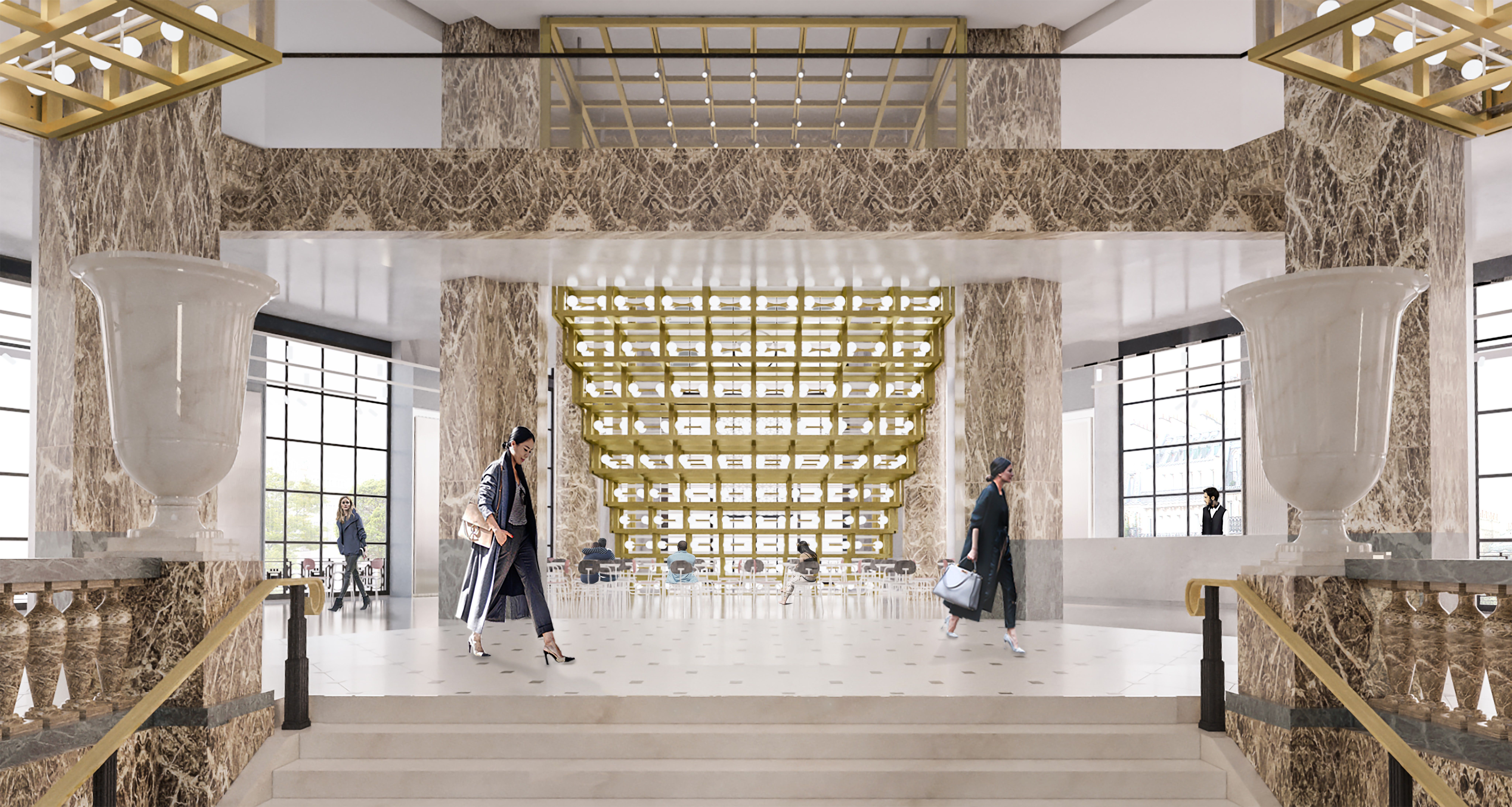 BIG interior design for Flagship Galeries Lafayette Paris